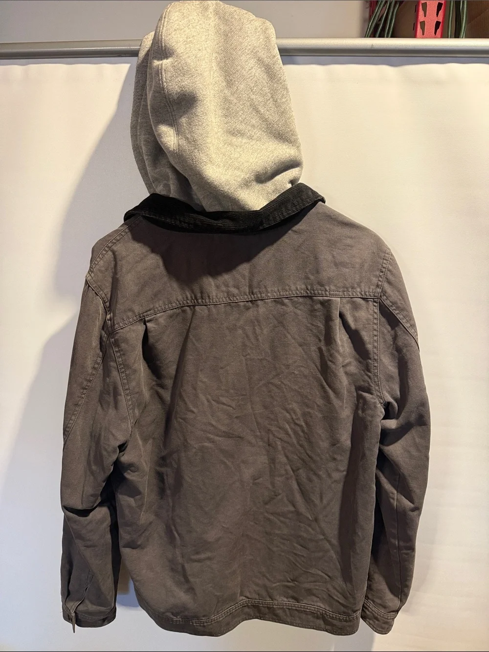 Vans Men's Gray Hooded Utility Field Jacket
